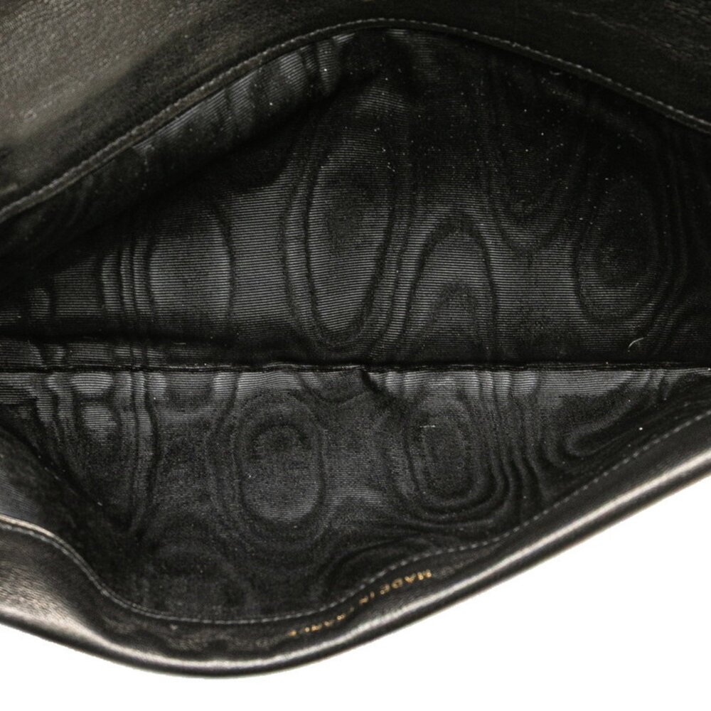 CHANEL Black Leather Logo Wallet - Picture 6 of 10